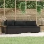 Garden set with 4-piece black synthetic rattan cushions by , Garden sets - Ref: Foro24-317523, Price: 650,91 €, Discount: %