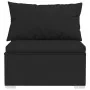 Garden set with 4-piece black synthetic rattan cushions by , Garden sets - Ref: Foro24-317523, Price: 650,91 €, Discount: %