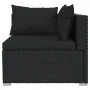 Garden set with 4-piece black synthetic rattan cushions by , Garden sets - Ref: Foro24-317523, Price: 650,91 €, Discount: %