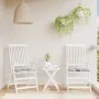 Garden chair cushions 2 pcs gray checkered fabric 50x50x3 cm by , Cushions for chairs and sofas - Ref: Foro24-314071, Price: ...