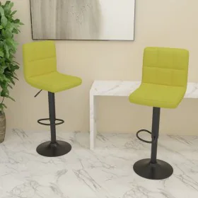 Kitchen stools 2 units green fabric by , Kitchen stools - Ref: Foro24-334287, Price: 109,20 €, Discount: %
