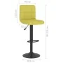 Kitchen stools 2 units green fabric by , Kitchen stools - Ref: Foro24-334287, Price: 109,20 €, Discount: %