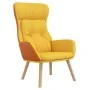 Mustard yellow fabric and PVC recliner. by , Armchairs - Ref: Foro24-341308, Price: 101,49 €, Discount: %