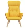 Mustard yellow fabric and PVC recliner. by , Armchairs - Ref: Foro24-341308, Price: 101,49 €, Discount: %