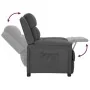 Sillón reclinable de tela gris oscuro de , Sillones - Ref: Foro24-342340, Precio: 241,02 €, Descuento: %
