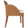 Dining chairs with cushions 2 pcs light brown natural rattan by , dining chairs - Ref: Foro24-325489, Price: 242,68 €, Discou...