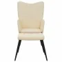 Sillón de relax con reposapiés de tela color crema de , Sillones - Ref: Foro24-327954, Precio: 118,93 €, Descuento: %