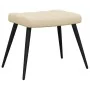 Sillón de relax con reposapiés de tela color crema de , Sillones - Ref: Foro24-327954, Precio: 118,93 €, Descuento: %