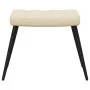 Sillón de relax con reposapiés de tela color crema de , Sillones - Ref: Foro24-327954, Precio: 118,93 €, Descuento: %