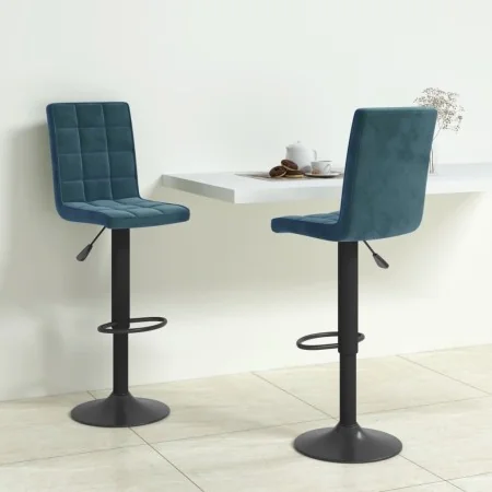 Küchenhocker, 2 Stück, blauer Samt von , Küchenhocker - Ref: Foro24-335767, Preis: 149,64 €, Rabatt: %