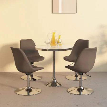 Swivel dining chairs 4 units taupe fabric by , dining chairs - Ref: Foro24-338335, Price: 275,57 €, Discount: %