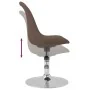 Drehbare Esszimmerstühle, 4 Stück, Stoff in Taupe-Farbe. von , Essstühle - Ref: Foro24-338335, Preis: 275,57 €, Rabatt: %