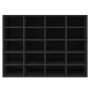 Black plywood shoe rack 92x30x67.5 cm by , Shoe racks and shoe organizers - Ref: Foro24-340216, Price: 198,86 €, Discount: %