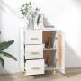 Hochglanzweißes Sperrholz-Sideboard 69,5 x 34 x 90 cm von vidaXL, Sideboards - Ref: Foro24-812228, Preis: 92,13 €, Rabatt: %