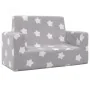 Light gray 2-seater children's sofa with soft plush stars by , Baby and Toddler Furniture - Ref: Foro24-341839, Price: 57,78 ...