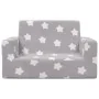 Light gray 2-seater children's sofa with soft plush stars by , Baby and Toddler Furniture - Ref: Foro24-341839, Price: 57,78 ...
