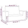 Light gray 2-seater children's sofa with soft plush stars by , Baby and Toddler Furniture - Ref: Foro24-341839, Price: 57,78 ...