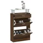 Shoe cabinet made of brown oak plywood, measuring 63x24x104 cm. by , Shoe racks and shoe organizers - Ref: Foro24-342569, Pri...