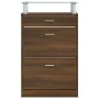 Shoe cabinet made of brown oak plywood, measuring 63x24x104 cm. by , Shoe racks and shoe organizers - Ref: Foro24-342569, Pri...