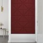 Paneles de pared 12 uds tela rojo tinto 30x30 cm 0,54 m² de , Recubrimiento de paredes - Ref: Foro24-343932, Precio: 19,20 €,...