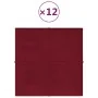 Wandpaneele 12 Stück in Bordeauxrotem Samt 30x30 cm 1,08 m² von , Wandverkleidung - Ref: Foro24-344046, Preis: 36,64 €, Rabat...