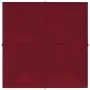 Paneles de pared 12 uds terciopelo rojo tinto 30x30 cm 1,08 m² de , Recubrimiento de paredes - Ref: Foro24-344046, Precio: 36...