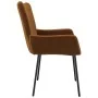 Sillas de comedor 2 unidades terciopelo marrón de , Sillas de comedor - Ref: Foro24-344806, Precio: 130,44 €, Descuento: %