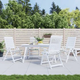 Stuhlkissen 4 Stück Stoff mit Blattmuster 50x50x3 cm von , Kissen für Stühle und Sofas - Ref: Foro24-361087, Preis: 31,80 €, ...