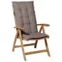 Madison Panama chair cushion with backrest 123x50cm in gray taupe by , Cushions for chairs and sofas - Ref: Foro24-419585, Pr...