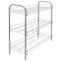 Metaltex 3-level Shoe Rack in silver gray by , Shoe racks and shoe organizers - Ref: Foro24-430401, Price: 31,41 €, Discount: %