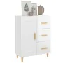 Aparador de madera contrachapada blanco brillante 69,5x34x90 cm de vidaXL, Aparadores - Ref: Foro24-812228, Precio: 92,11 €, ...