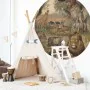 WallArt Animals of Africa Circle Wallpaper 142.5 cm by , Painted paper - Ref: Foro24-440366, Price: 24,33 €, Discount: %