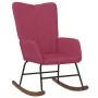 Silla mecedora de terciopelo rojo vino tinto de , Mecedoras - Ref: Foro24-327748, Precio: 107,40 €, Descuento: %