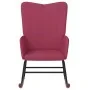 Silla mecedora de terciopelo rojo vino tinto de , Mecedoras - Ref: Foro24-327748, Precio: 107,40 €, Descuento: %