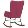 Weinroter Samt Schaukelstuhl von , Schaukelstühle - Ref: Foro24-327748, Preis: 107,40 €, Rabatt: %