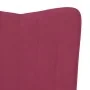 Weinroter Samt Schaukelstuhl von , Schaukelstühle - Ref: Foro24-327748, Preis: 107,40 €, Rabatt: %