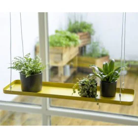 Esschert Design Rectangular gold hanging plant tray L by , Decorative trays - Ref: Foro24-441018, Price: 24,54 €, Discount: %