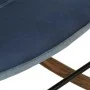 Rocking chair with denim blue patchwork canvas footrest by , Rocking chairs - Ref: Foro24-339704, Price: 143,37 €, Discount: %
