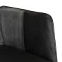 Schaukelstuhl mit echtem Lederhocker und schwarzer Leinwand von , Schaukelstühle - Ref: Foro24-339710, Preis: 120,89 €, Rabat...