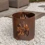 RedFire Gartenkamin handgefertigt Kiruna Stahl Rostfarbe von , Kamine - Ref: Foro24-441219, Preis: 91,86 €, Rabatt: %