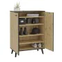 FMD Shoe cabinet 5 compartments handmade oak 68.5x33x93.5 cm by , Shoe racks and shoe organizers - Ref: Foro24-444224, Price:...