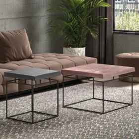Rousseau Aron 2-piece metal gray and rust coffee table set by , Coffee table - Ref: Foro24-442833, Price: 219,82 €, Discount: %