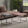 Rousseau Aron 2-piece metal gray and rust coffee table set by , Coffee table - Ref: Foro24-442833, Price: 219,82 €, Discount: %