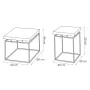 Rousseau Aron 2-piece metal gray and rust coffee table set by , Coffee table - Ref: Foro24-442833, Price: 219,82 €, Discount: %