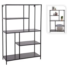 H&S Collection 4-level black shelf 76x30x116 cm by , Bookcases and shelves - Ref: Foro24-445856, Price: 121,57 €, Discount: %