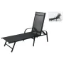 ProGarden Folding sun lounger black 195x60x45 cm by , Loungers - Ref: Foro24-446772, Price: 109,44 €, Discount: %