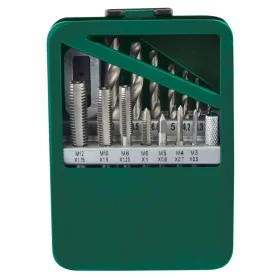 Brüder Mannesmann Manual tap and die set 15 pieces by , Threads - Ref: Foro24-443695, Price: 30,63 €, Discount: %