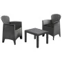 ProGarden Akita 3-piece garden furniture set with anthracite gray cushions by , Garden sets - Ref: Foro24-442181, Price: 155,...