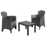 ProGarden Gartenmöbel-Set Akita 3-teilig mit anthrazitgrauen Kissen von , Gartensets - Ref: Foro24-442181, Preis: 155,65 €, R...