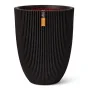 Capi Elegante Groove Blumenvase schwarz 34x46 cm von , Töpfe und Pflanzgefäße - Ref: Foro24-445496, Preis: 75,10 €, Rabatt: %
